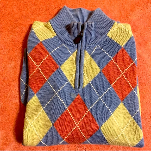 BROOKS BROTHERS Boy Argyle Plaid print on front - Picture 5 of 11